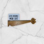 "LESS PEOPLE, MORE CATS" STICKER