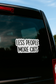 "LESS PEOPLE, MORE CATS" STICKER